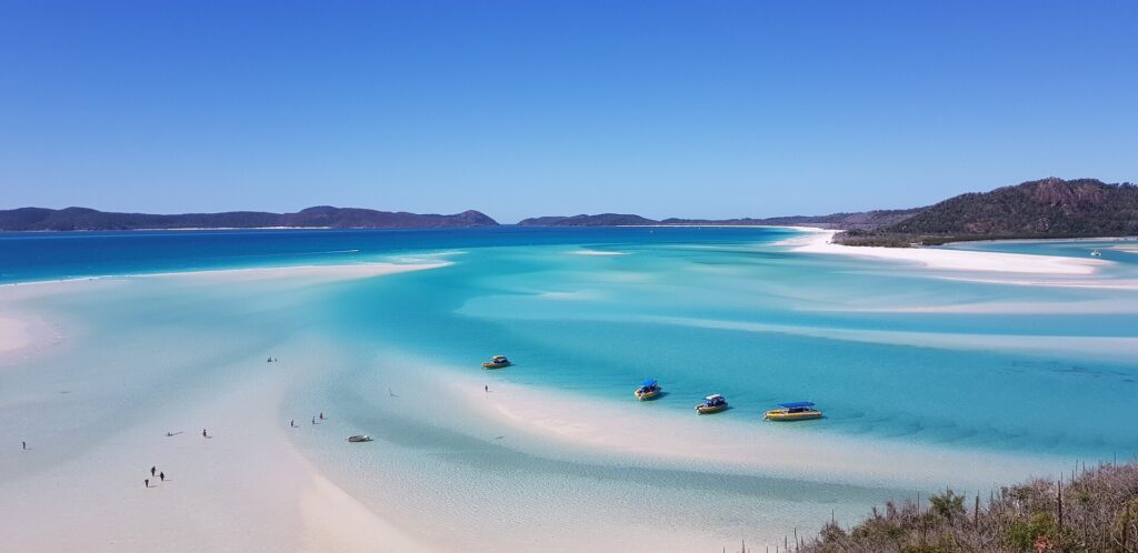 The beach is beautiful