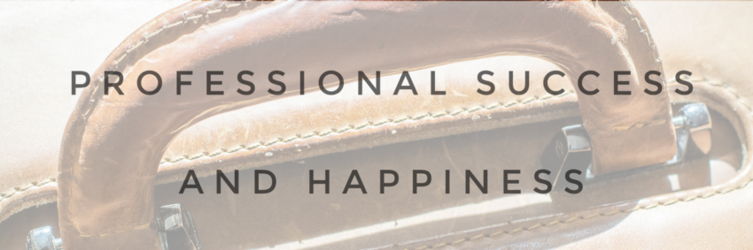 Professional Success and Happiness